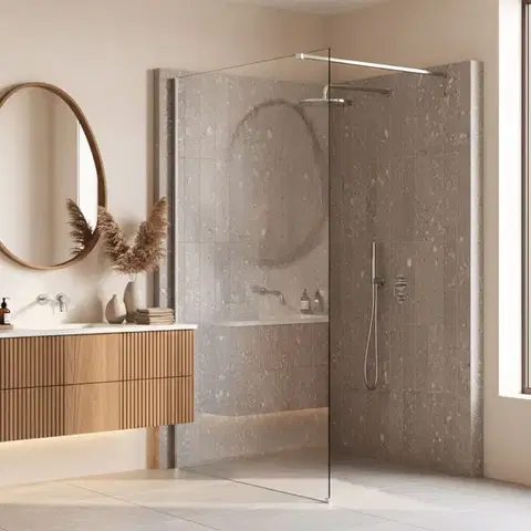 Sprchové dvere REA/S - Sprchová zástena Flexi Transparent / Chrome 120 KPL-K99060