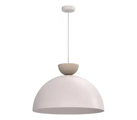Svietidlá  Závesný luster na kábli NEVIS 1xE27/15W/230V pr. 50 cm krémový 9711A