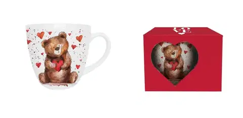 Hrnčeky, šálky, podšálky DUO - Hrnček 460ml TEDDY BEAR HEART
