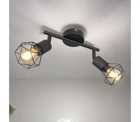 Svietidlá BRILAGI - Bodové svietidlo CAGE 2xE14/40W/230V 54802S-2-BRI