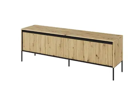 TV stolíky Dig-net nábytok TV stolík SWING TR-05 s LED osvetlením | dub artisan