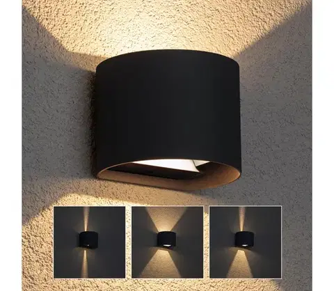 LED osvetlenie BRILAGI - LED Vonkajšie nástenné svietidlo RONDO LED/6W/230V antracit IP54 WO-HR60431-LED-OEM-ANT