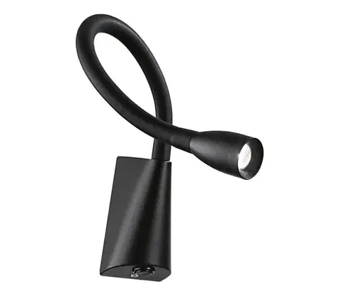 Svietidlá Ideal Lux - LED Flexibilná lampička GOOSE LED/3W/230V CRI 90 čierna 142692