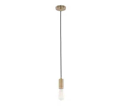 Svietidlá  DS-M-038 ANTIQUE BRASS - Luster na lanku MODERNA 1xE27/60W/230V bronz DS-M-038 ANTIQUE BRASS