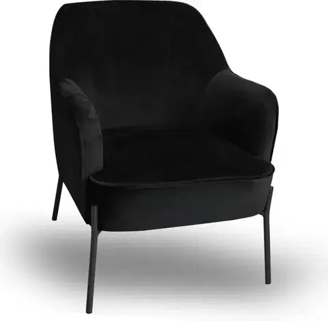 Moderné kreslá Kreslo Bob WX-2924 Black Velvet 19