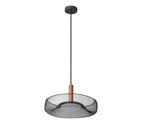 Svietidlá Osram - LED luster na lane DECOR MESH LED/18,5W/230V pr. 40 cm čierna/kaučukovník 4058075847422