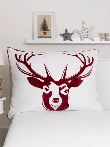 Dekoračné obliečky MKLozkoviny.sk Obliečka na vankúš mikroplyš 70 × 90 cm – Scandi červené-  -