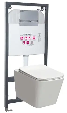 Záchody KERRA - Inštalačný set WC TINOS/Adriatic CHR 5907548116307