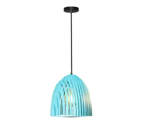 Svietidlá  Luster na lanku 1xE27/60W/230V modrá 3953