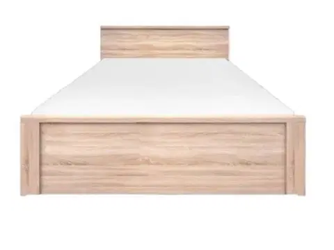 Postele KONDELA Topty Typ 44 140 posteľový rám dub sonoma