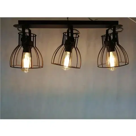Moderné lampy do obývačky Stropné bodové svietidlo Alano Black 2122 LS3