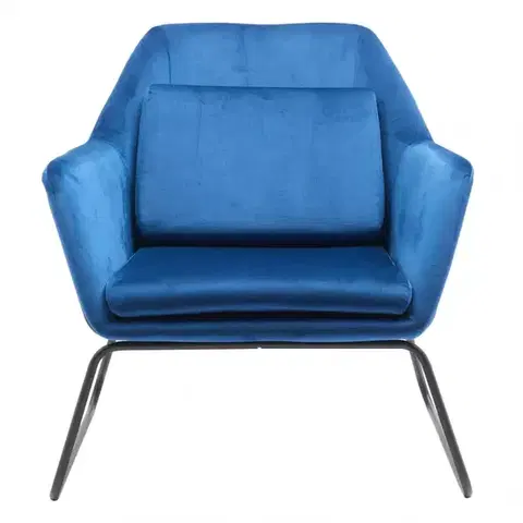 Moderné kreslá Kreslo Monty Blue Velvet 16