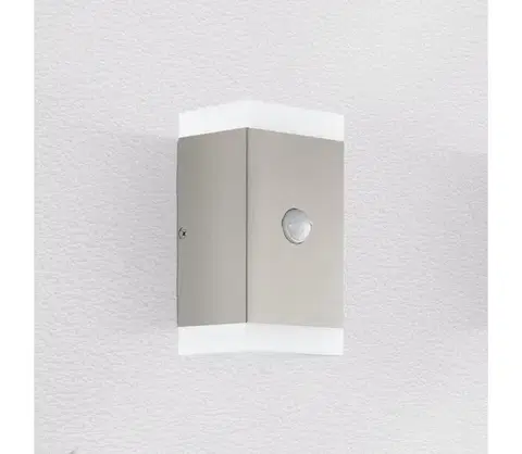 Svietidlá Eglo 75546 - LED Vonkajšie nástenné svietidlo so senzorom 2xGU10/4,6W/230V IP44 75546