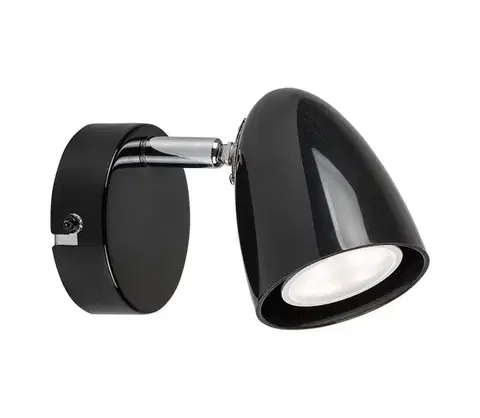 Svietidlá Rabalux 73015 - Nástenné bodové svietidlo PERICO 1xGU10/5W/230V čierna 73015