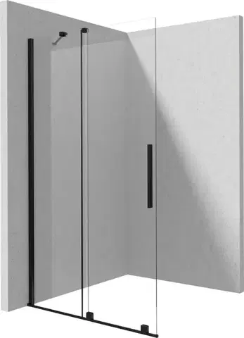 Sprchovacie kúty DEANTE - Prizma krátka ku kolmej stene/dlhá k paralelnej stene sprchová stena, walk-in, 80 cm - posuvná; KTJ_N38R