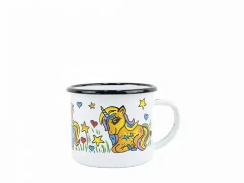 Hrnčeky a šálky Kinekus Hrnček smaltovaný, 8 cm/0,35l, jednorožec