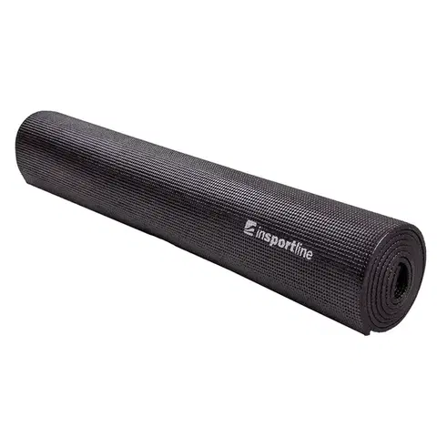 Podložky na cvičenie Ochranná podložka pod eliptický trenažér inSPORTline 160x80x0,6 cm čierna