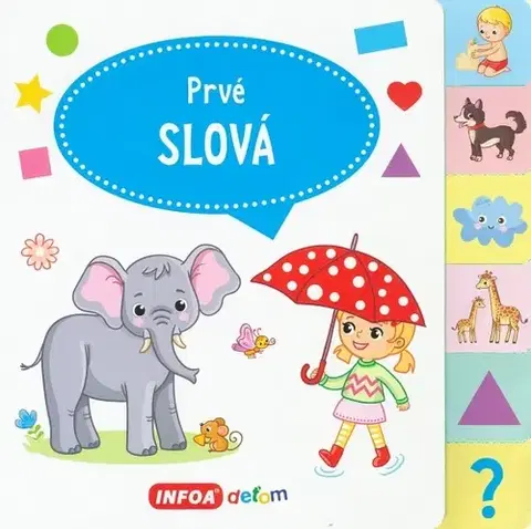 Leporelá, krabičky, puzzle knihy Veľká knižka so záložkami - Prvé slová
