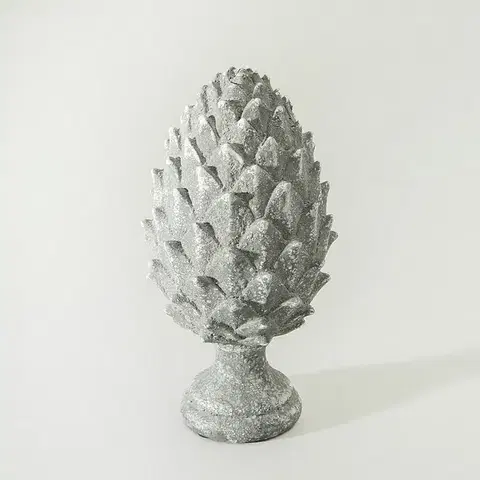 Vianočné dekorácie Dekoratívna figúrka Pinecone Grey 15x15x30 cm