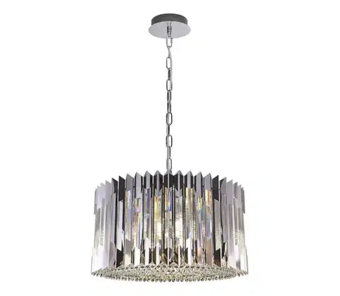 Svietidlá  Luster na reťazi RITZ 12xE14/40W/230V pr. 54 cm lesklý chróm ML0396