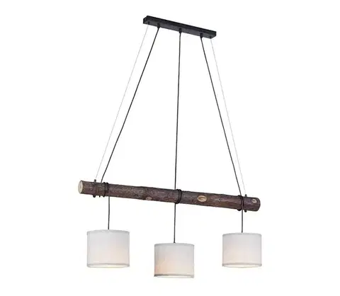 Svietidlá Leuchten Direkt 11238-79 - Luster na lanku BARK 3xE27/40W/230V 11238-79