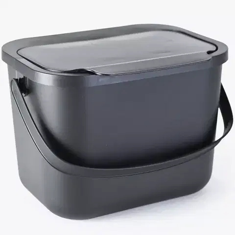 Dekorácie a bytové doplnky Vedro na bioodpad 6l Bini sivé 10100693