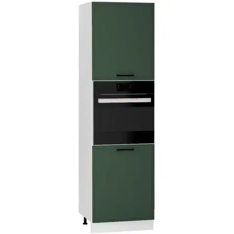 Kuchynské skrinky stojace Kuchynská skrinka Emily D60PK 2133 PL zelená mat