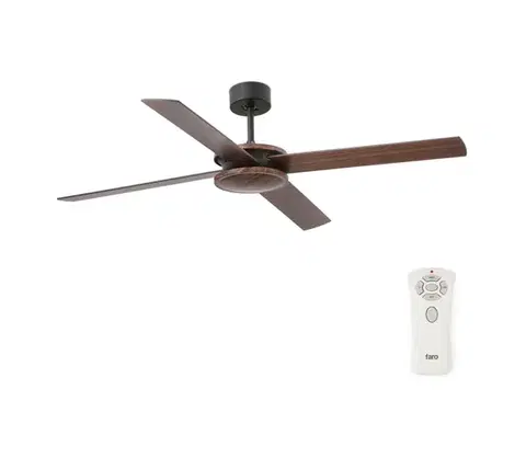 Ventilátory FARO Barcelona FARO 33724 - Stropný látor POLEA pr. 132 cm + diaľkové ovládanie 33724