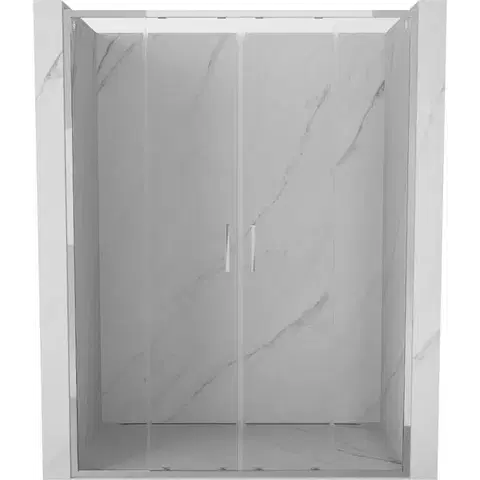 Sprchovacie kúty MEXEN/S - Exo dvojité posuvné sprchové dvere 130, transparent, chróm 8152-130-000-01-00