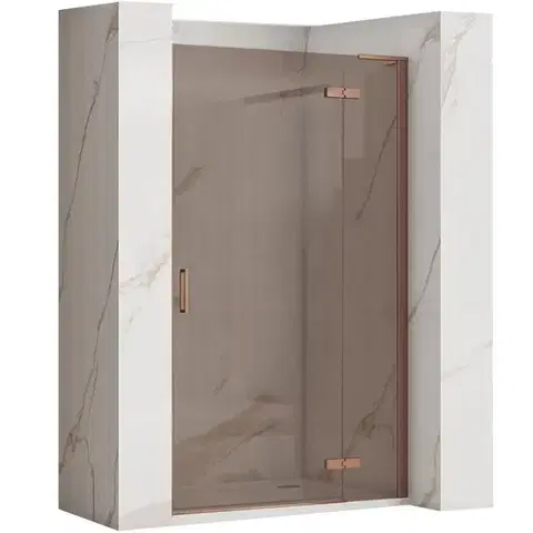Sprchovacie kúty REA/S - Sprchové Dvere Hugo 80 Copper Brush KPL-K6960