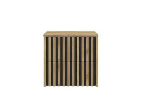 Kúpeľňový nábytok Kúpeľňová skrinka s krycou doskou SAT Delano 60x56x45 cm dub mat DELANO60ZDCDE DELANO60ZDCDE