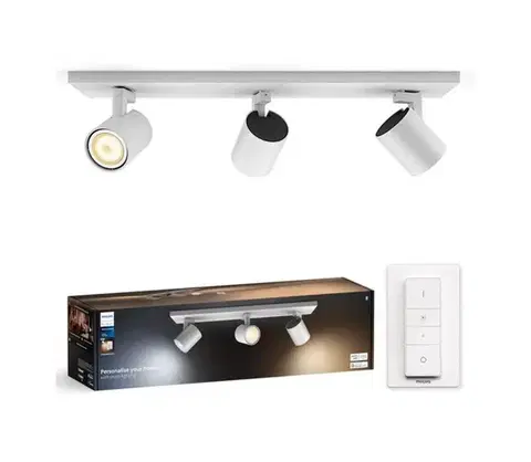 Svietidlá Philips - LED Stmievateľné bodové svietidlo Hue RUNNER 3xGU10/4,2W/230V + DO biela 8720169320536