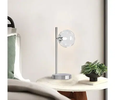 Lampy ONLI - Stolová lampa KIMBERLY 1xG9/6W/230V 35 cm lesklý chróm 5107/LC