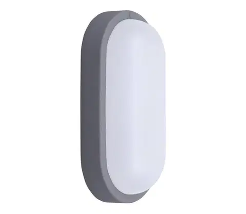 LED osvetlenie  WO749-G- LED Vonkajšie nást. svietidlo LED/20W/230V 4000K IP54 šedá oválny WO749-G