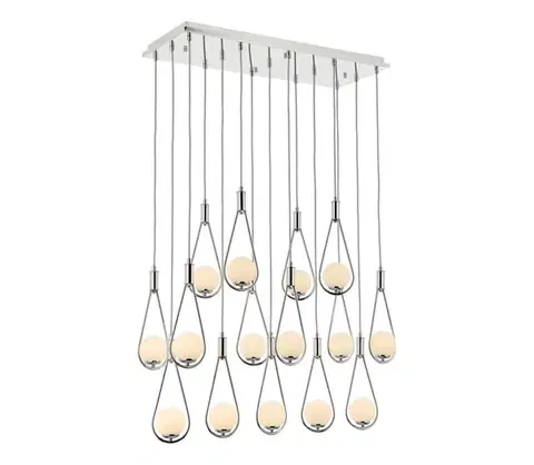 Svietidlá  Závesný luster na lane LAHORE 15xG9/10W/230V lesklý chróm 301AUR1270