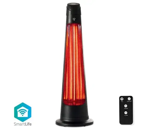 LED osvetlenie  HTPA21BKW - Vonkajšie vykurovacie teleso SmartLife 600/1200W/230V Wi-Fi Tuya IP24 HTPA21BKW