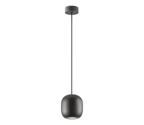 Svietidlá Redo 01-3477 - Luster na lanku BOOM 1xGU10/10W/230V pr. 12 cm čierna 01-3477