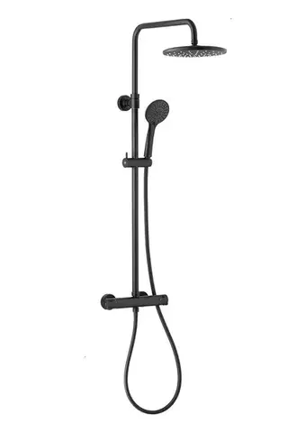 Kúpeľňové batérie KFA KFA - MOZA termostatický sprchový set, čierna 5736-910-81