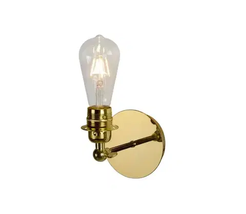 Svietidlá Lucide 08223/01/01 - LED nástenné svietidlo RETRO 1xE27/5W/230V mosadz 08223/01/01