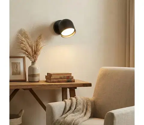 Svietidlá Ideal Lux - LED Nástenné bodové svietidlo DODO 1xGX53/9W/230V čierna 314099