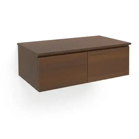 Kúpeľňový nábytok Kúpeľňová skrinka s krycou doskou SAT B-Way 119x30x45 cm orech mat BWAY120NUTD BWAY120NUTD