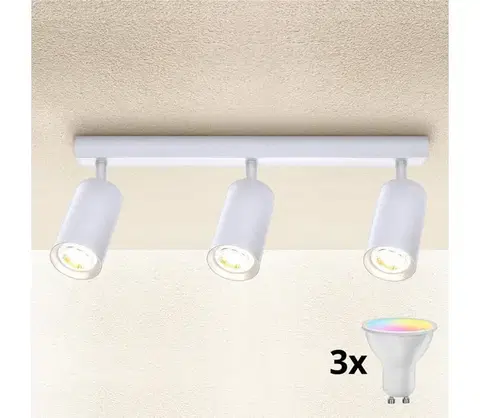 Svietidlá BRILAGI - LED stlmiteľné bodové svietidlo SELE 3xGU10/4,8W/230V biela BG0807+3xAI2382