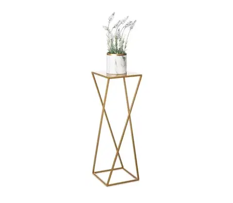 Stojany na kvetiny HowHomely Stojan na kvety 70x24 cm zlatá 10-1365-1-70-zloty