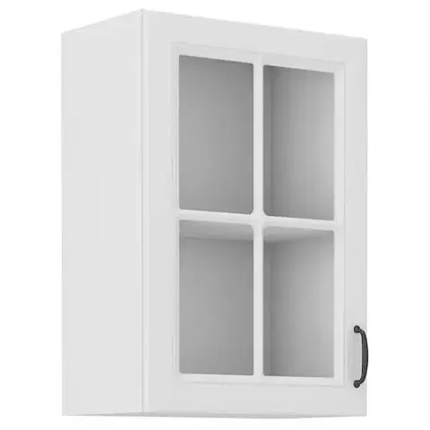 Kuchynské skrinky visiace Kuchynská skrinka STILO biely mat/biely 40gs-72 1f