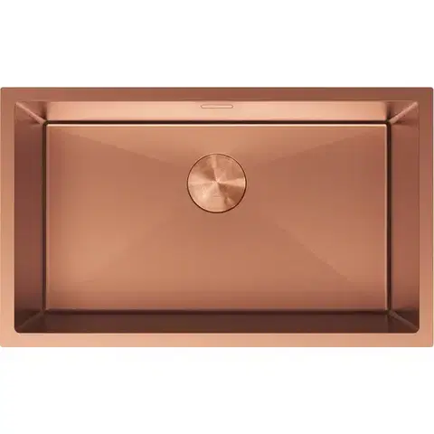 Kuchynské drezy MEXEN MEXEN - Trixo oceľový drez 1-bowl 750 x 440 mm, meď 6415751000-65