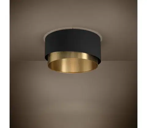 Svietidlá Eglo 39924 - Stropné svietidlo MANDERLINE 1xE27/40W/230V čierna/zlatá 39924