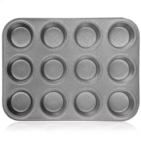 Bytové dekorácie Formičky na bábovky 12 ks Granite 19078070