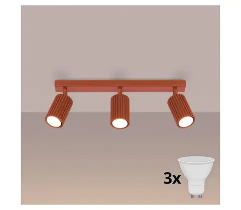Svietidlá BRILAGI - LED bodové svietidlo CRESTO 3xGU10/10W/230V červené BR.1638