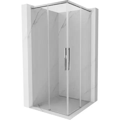 Sprchovacie kúty MEXEN/S - Rox Duo sprchovací kút posuvný 120 x 120, transparent, chróm 8C2D-120-120-01-00