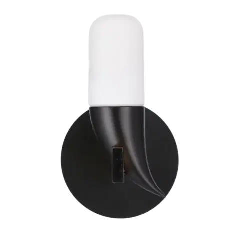Nástenné svetlá Nástenná lampa čierna LED 5,4 W 20 cm Sakai Ledea
